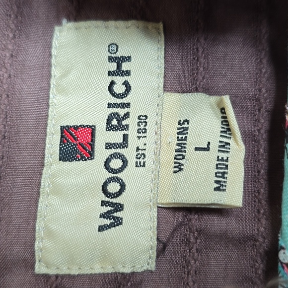 Woolrich Button Down Collarless Blouse Size L - Picture 5 of 7